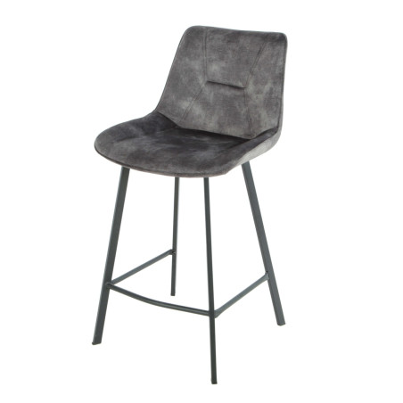 Scaun Bar Alegra, Picior Metalic, Gri, 49 Cm-01