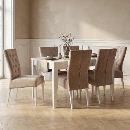 Set masa dreptunghiulara ext. Verona cu 6 scaune Lisa-01