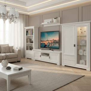 Set Camera De Zi Verona Bianco 2, Alb, 332.4 Cm