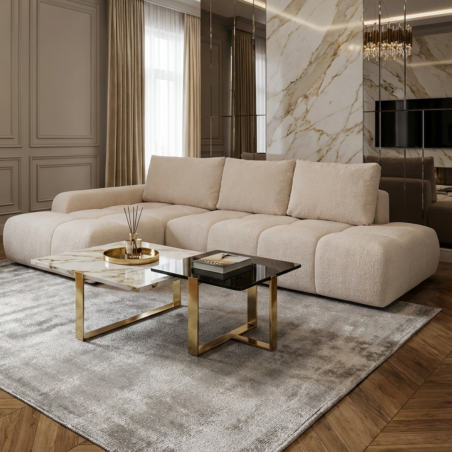 Coltar Extensibil Stanga Luna, Lada Depozitare, 5 Locuri, ONYX 1 IVORY, 268 Cm-01