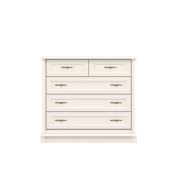 Comoda 5 Sertare Solfegio Kashmir, 101 Cm