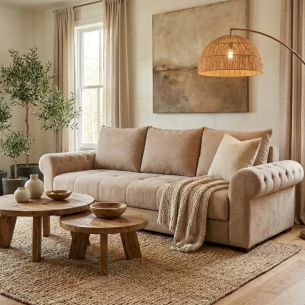 Canapea Extensibila Trendy, 3 Locuri, Lada Depozitare, Wind 11, 243 Cm