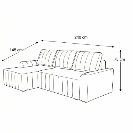 Coltar Extensibil Stanga Mark Latime 240 cm, Catifea Visinie, Mobila Living, Lada Depozitare, Rezistent La Apa-01