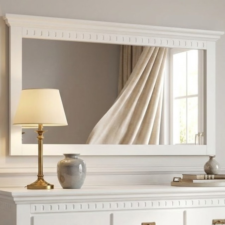 Oglinda De Perete Saint Tropez, Vopsit Alb, 180 Cm-01