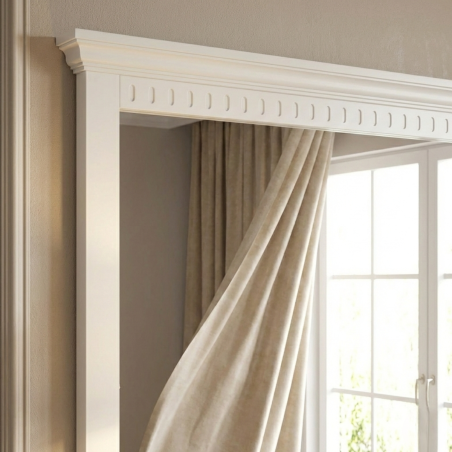 Oglinda De Perete Saint Tropez, Vopsit Alb, 180 Cm-01