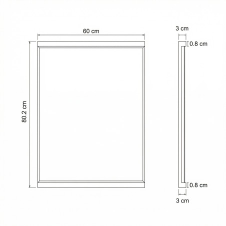 Oglinda De Perete Dakota, 60 Cm-01