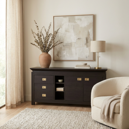 Comoda Saigon Cantori Cu 2 Usi Si 3 Sertare, 177 Cm-01