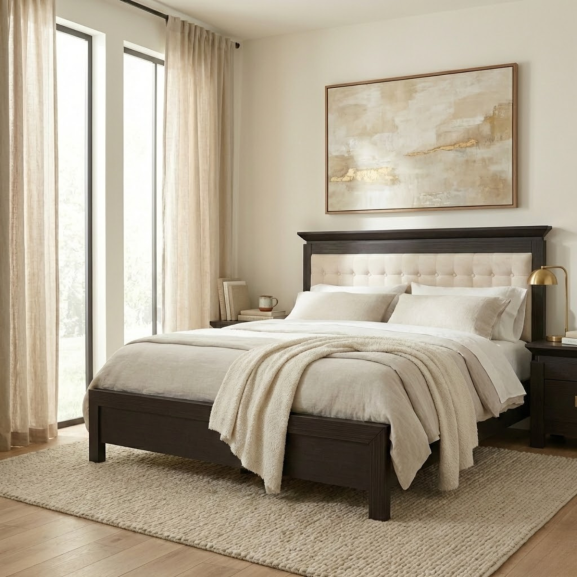 Pat Dormitor Saigon Cantori, Dimensiune Saltea 160 X 200 Cm, Cu Tablie Tapitata