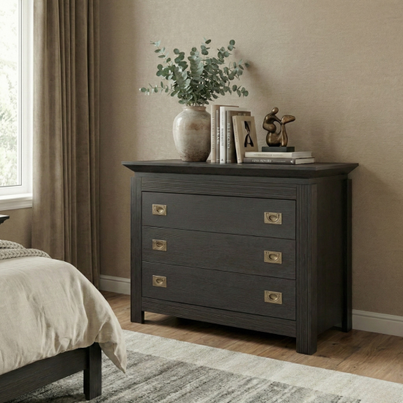 Comoda Saigon Cantori Cu 3 Sertare 107 Cm