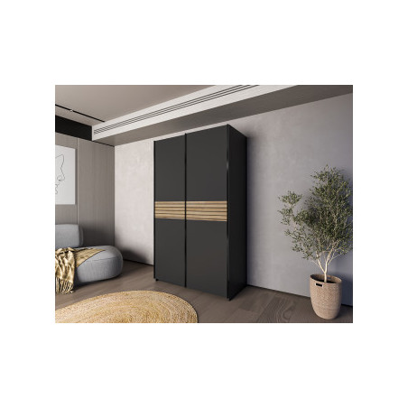 Dulap Cu 2 Usi Culisante Meteora, Antracit, 120 Cm-01