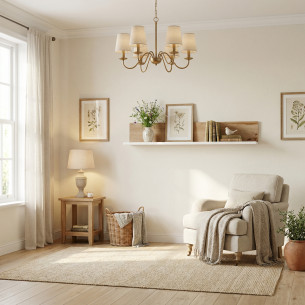 Polita Thuxon Alb, Vopsit Si Furniruit Stejar, 130 Cm