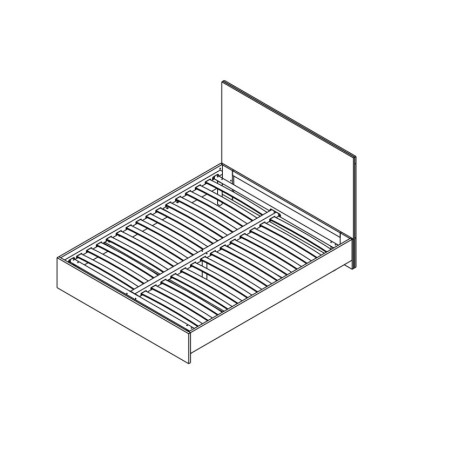 Pat Mancester Dimensiune Saltea 160 x 200 Cm, Cu Somiera Rabatabila, Kashmir Si Gri Deschis-01