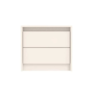 Noptiera 2 Sertare Mancester, Kashmir Si Gri Deschis, 54 Cm