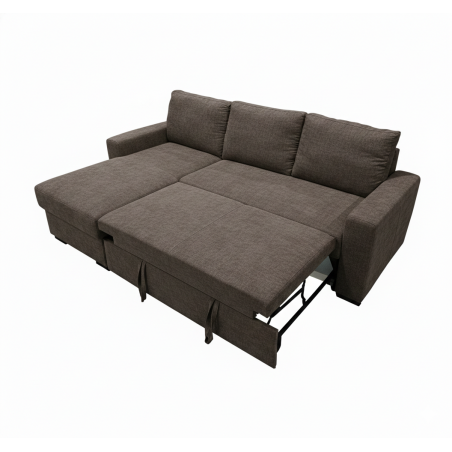 Coltar Interschimbabil Cu Insula Creta, 5 Locuri, Lada Depozitare Maro, 238 Cm-01