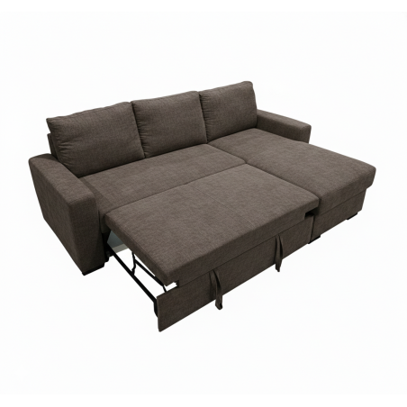 Coltar Interschimbabil Cu Insula Creta, 5 Locuri, Lada Depozitare Maro, 238 Cm-01