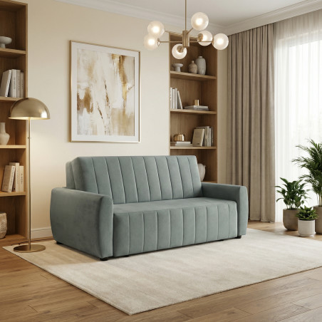 Canapea Extensibila Rimini, 2 Locuri, Lada Depozitare, Albastru, 175 Cm-01