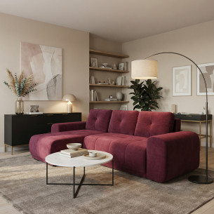 Coltar Extensibil Cu Lada Dreamer, Interschimbabil Stanga/Dreapta, Visiniu, 290 X 162 X 100 Cm