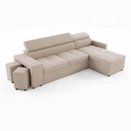 Coltar Extensibil Cu Insula Ventotene, 5 Locuri, Lada Depozitare, Bej, 269 Cm-01