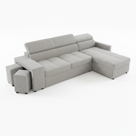 Coltar Extensibil Cu Insula Ventotene, 5 Locuri, Lada Depozitare, Gri, 269 Cm-01