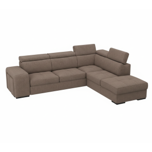 Coltar Extensibil Cu Otoman Ventotene, 5 Locuri, Lada Depozitare Crown 04, 264 Cm