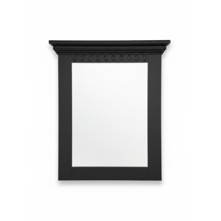 Rama Oglinda Saint Tropez Negru, Vopsit 70 Cm-01