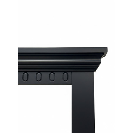 Rama Oglinda Saint Tropez Negru, Vopsit 70 Cm-01