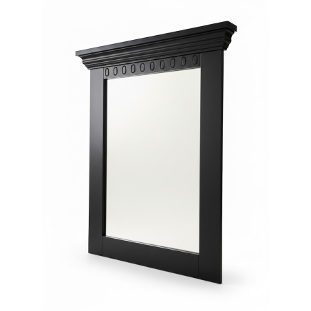 Rama Oglinda Saint Tropez Negru, Vopsit 70 Cm-01