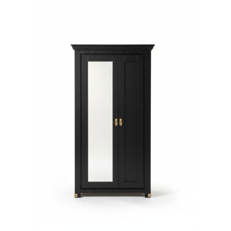 Dulap Cu 2 Usi Saint Tropez Negru, Vopsit 70Cm-01