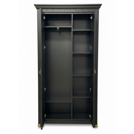 Dulap Cu 2 Usi Saint Tropez Negru, Vopsit 70Cm-01