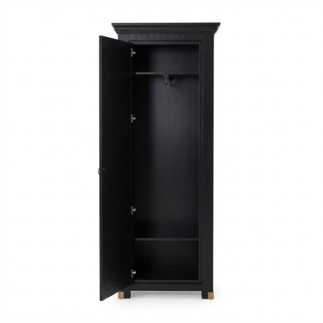 Dulap Cu 1 Usa Saint Tropez Negru, Vopsit 77.8 Cm-01