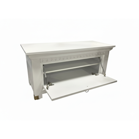 Comoda Pantofi Saint Tropez Alb, Vopsit, 111 Cm-01