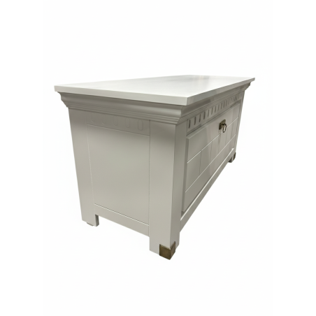 Comoda Pantofi Saint Tropez Alb, Vopsit, 111 Cm-01