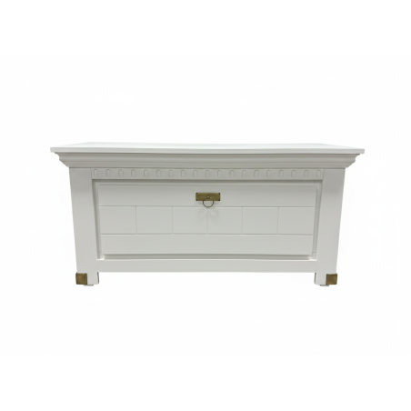 Comoda Pantofi Saint Tropez Alb, Vopsit, 111 Cm-01