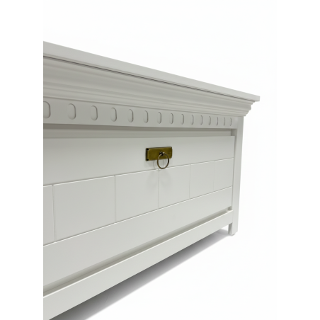 Comoda Pantofi Saint Tropez Alb, Vopsit, 111 Cm-01