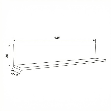 Polita Thuxon Graphit Matt, Furniruit Stejar, Cm-01