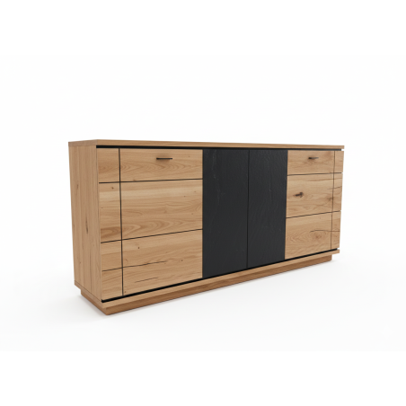 Bufet 4 Usi Zenith, Stejar Furniruit, 180 Cm-01