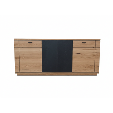 Bufet 4 Usi Zenith, Stejar Furniruit, 180 Cm-01