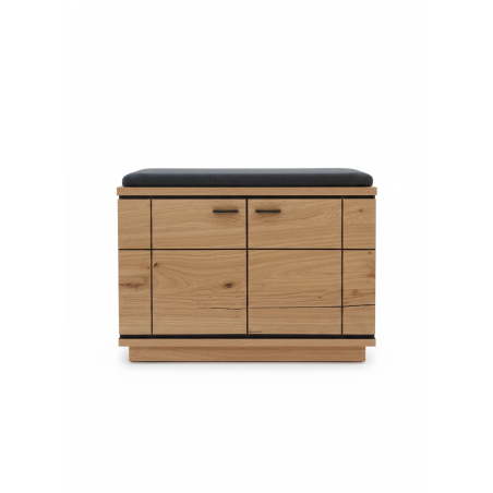 Comoda Hol 2 Usi Zenith, Stejar Furniruit, 79.6 Cm-01