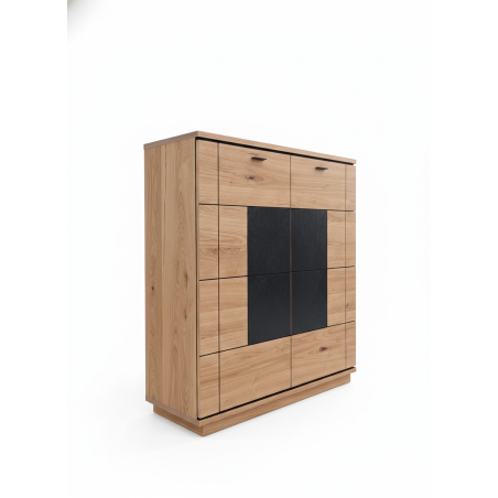 Comoda Bar Cu 2 Usi Zenith, Furniruit Stejar, 115.8 Cm-01