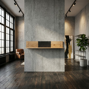 Polita Zenith, Furniruit Stejar, 145 Cm