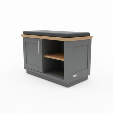 Pantofar 1 Usa Si 1 Nisa Alpina Graphit Matt, Vopsit Gri, Furniruit, 91 Cm-01