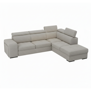 Coltar Extensibil Ventotene Angolo, 5 Locuri, Lada Depozitare, Gri, 264 Cm