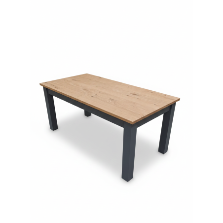 Masa Extensibila Alpina Graphit Matt, Vopsit Gri, Furniruit, 160/215 x 90 x 77 Cm-01