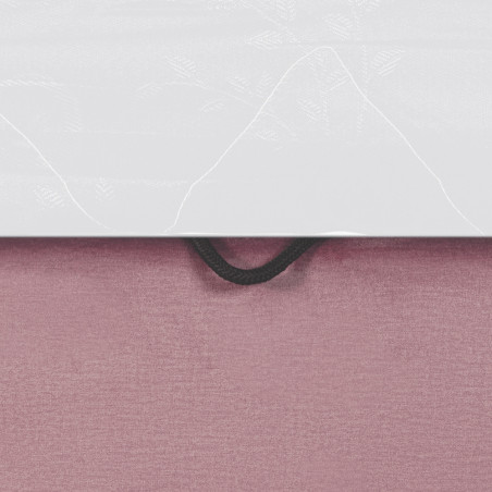 Pat Tapitat Ravel, Dimensiune Saltea 90 x 200 Cm, Somiera Rabatabila Si Panou Stanga, Roz-01