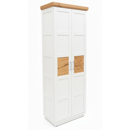 Dulap 2 Usi Alpina, Vopsit Alb, Furniruit, 75 Cm-01