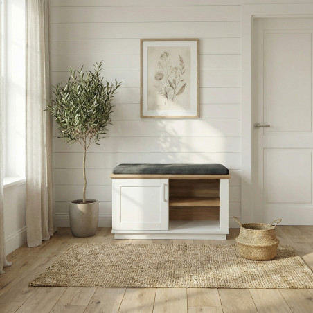 Pantofar 1 Usa Si 1 Nisa Alpina, Vopsit Alb , Furniruit, 91 Cm-01