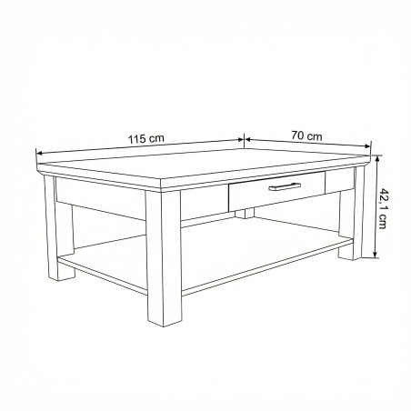 Masa Cafea Alpina Graphit Matt, Natur, Furniruita, 115 x 70 Cm-01