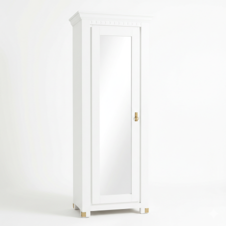 Dulap Cu 1 Usa Saint Tropez Alb, Vopsit 77.8 Cm-01