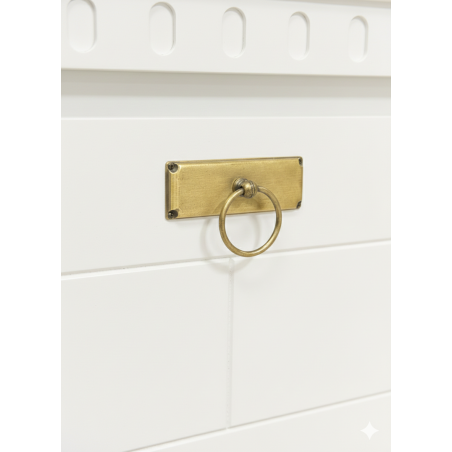 Comoda Pantofi Saint Tropez Alb, Vopsit, 111 Cm-01