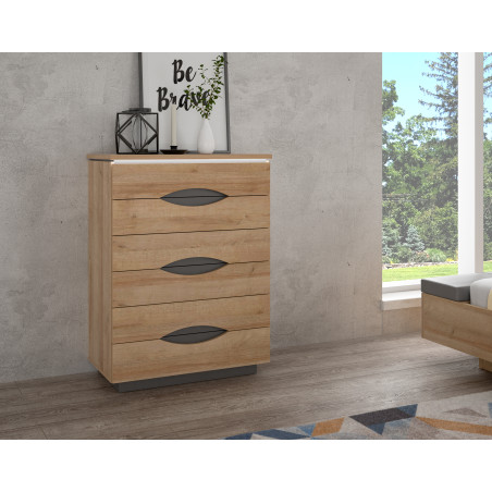 Comoda 6 Sertare Unbound, Unbound, Riviera Oak Si Uni Wolfram Grey, 81.4 Cm-01